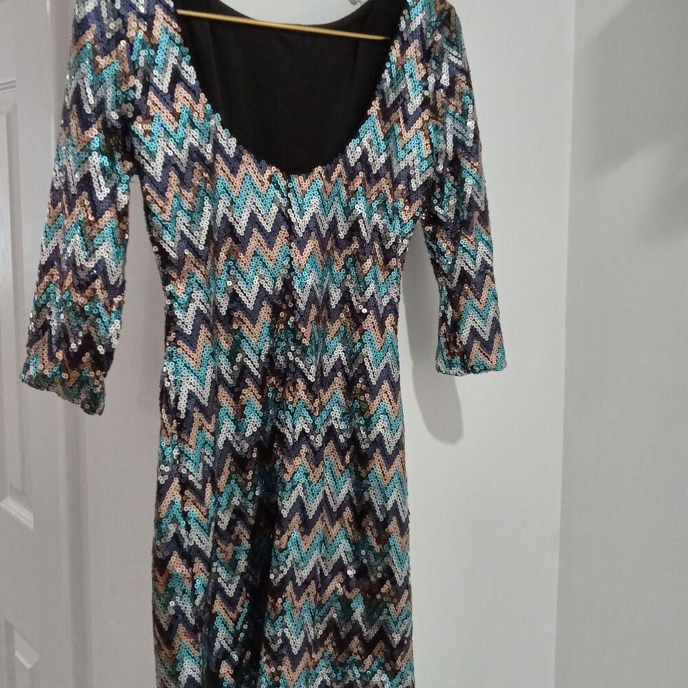 Reign Women's Blue and Silver Dress